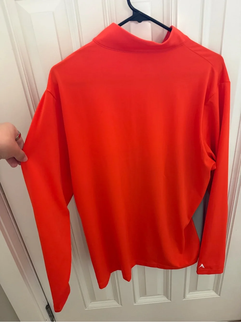 Antigua Orange and Gray OSU Quarter-Zip Performance Pullover